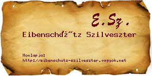 Eibenschütz Szilveszter névjegykártya